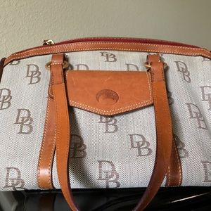 Dooney & Bourke Logo Canvas Satchel